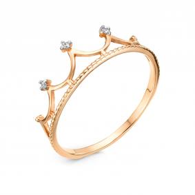 Золотое кольцо GRIGORIEV Г01-11-0036 с бриллиантом Г01-11-0036 фото