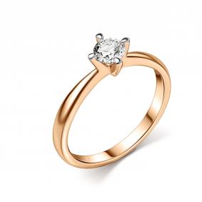 Золотое кольцо GRIGORIEV Г01-11-01276-51-00 с бриллиантом Г01-11-01276-51-00 фото