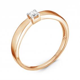 Золотое кольцо GRIGORIEV Г01-11-0307 с бриллиантом Г01-11-0307 фото