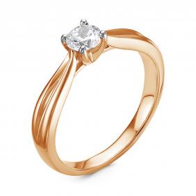 Золотое кольцо GRIGORIEV Г01-11-0380 с бриллиантом Г01-11-0380 фото