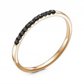 Золотое кольцо GRIGORIEV Г01-11-0416-12-00 с чёрным бриллиантом Г01-11-0416-12-00 фото