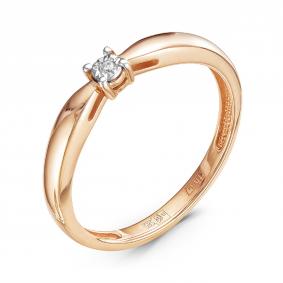 Золотое кольцо GRIGORIEV Г01-11-5007-11-00 с бриллиантом Г01-11-5007-11-00 фото