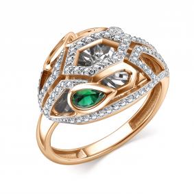 Золотое кольцо GRIGORIEV Г01-11-51041-31-01 с бриллиантом и изумрудом Г01-11-51041-31-01 фото