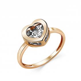 Золотое кольцо GRIGORIEV Г01-11-5748-21-00-1 с бриллиантом Г01-11-5748-21-00-1 фото