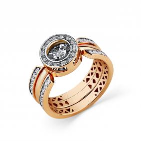 Золотое кольцо GRIGORIEV Г01-11-5845-31-00-1 с бриллиантом Г01-11-5845-31-00-1 фото