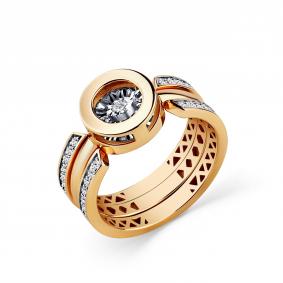 Золотое кольцо GRIGORIEV Г01-11-5845-31-00 с бриллиантом Г01-11-5845-31-00 фото