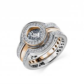 Золотое кольцо GRIGORIEV Г01-11-5846-31-00-5 с бриллиантом Г01-11-5846-31-00-5 фото