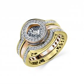 Золотое кольцо GRIGORIEV Г01-11-5846-31-00-7 с бриллиантом Г01-11-5846-31-00-7 фото