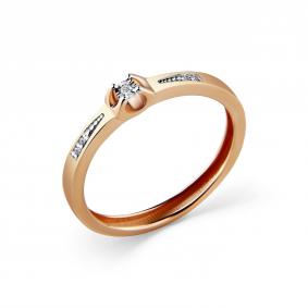 Золотое кольцо GRIGORIEV Г01-11-5870-31-00 с бриллиантом Г01-11-5870-31-00 фото