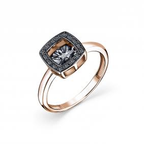 Золотое кольцо GRIGORIEV с танцующим бриллиантом и чёрным бриллиантом Г01-11-5894-13-00 Г01-11-5894-13-00 фото