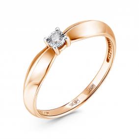 Золотое кольцо GRIGORIEV Г01-11-6006-11-00-21 с бриллиантом Г01-11-6006-11-00-21 фото