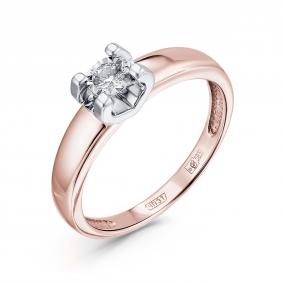 Золотое кольцо GRIGORIEV Г01-11-6393-11-00-23 с бриллиантом Г01-11-6393-11-00-23 фото