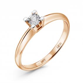 Золотое кольцо GRIGORIEV Г01-11-6400-11-00-22 с бриллиантом Г01-11-6400-11-00-22 фото