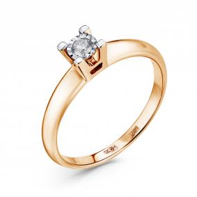 Золотое кольцо GRIGORIEV Г01-11-6401-11-00-23 с бриллиантом Г01-11-6401-11-00-23 фото