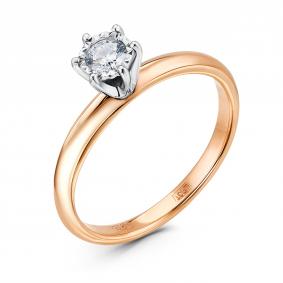 Золотое кольцо GRIGORIEV Г01-11-6540-11-00-26 с бриллиантом Г01-11-6540-11-00-26 фото