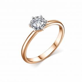 Золотое кольцо GRIGORIEV Г01-11-6775-11-00-29 с бриллиантом Г01-11-6775-11-00-29 фото