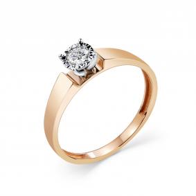 Золотое кольцо GRIGORIEV Г01-11-6776-11-00-2-24 с бриллиантом Г01-11-6776-11-00-2-24 фото