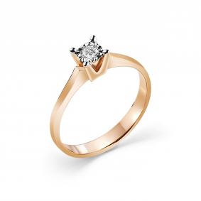 Золотое кольцо GRIGORIEV Г01-11-6777-11-00-22 с бриллиантом Г01-11-6777-11-00-22 фото