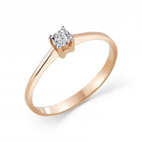 Золотое кольцо GRIGORIEV Г01-11-6779-11-00-1-23 с бриллиантом Г01-11-6779-11-00-1-23 фото