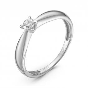 Кольцо из белого золота GRIGORIEV Г01-12-0012 с бриллиантом Г01-12-0012 фото