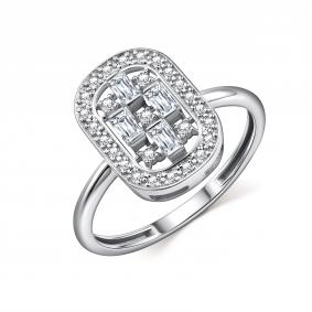 Кольцо из белого золота GRIGORIEV Г01-12-01044-11-00 с бриллиантом Г01-12-01044-11-00 фото