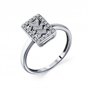 Кольцо из белого золота GRIGORIEV Г01-12-01055-11-00 с бриллиантом Г01-12-01055-11-00 фото