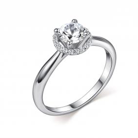 Кольцо из белого золота GRIGORIEV Г01-12-01271-31-00-1 с бриллиантом Г01-12-01271-31-00-1 фото