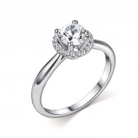 Кольцо из белого золота GRIGORIEV Г01-12-01271-31-00-2 с бриллиантом Г01-12-01271-31-00-2 фото