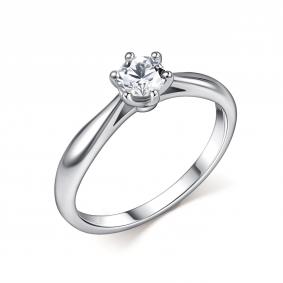 Кольцо из белого золота GRIGORIEV Г01-12-01272-11-00 с бриллиантом Г01-12-01272-11-00 фото