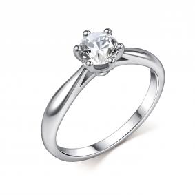 Кольцо из белого золота GRIGORIEV Г01-12-01272-51-00-1 с бриллиантом Г01-12-01272-51-00-1 фото