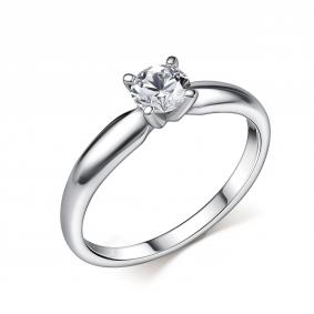 Кольцо из белого золота GRIGORIEV Г01-12-01273-51-00-1 с бриллиантом Г01-12-01273-51-00-1 фото