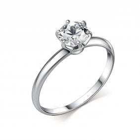 Кольцо из белого золота GRIGORIEV Г01-12-01274-41-00-2 с фианитом Г01-12-01274-41-00-2 фото