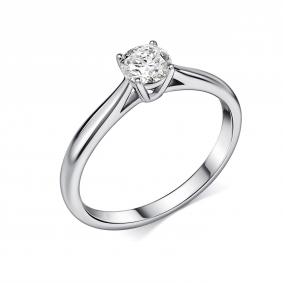 Кольцо из белого золота GRIGORIEV Г01-12-01275-11-00 с бриллиантом Г01-12-01275-11-00 фото