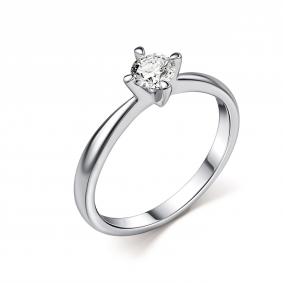 Кольцо из белого золота GRIGORIEV Г01-12-01276-11-00 с бриллиантом Г01-12-01276-11-00 фото