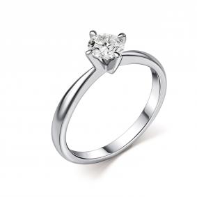 Кольцо из белого золота GRIGORIEV Г01-12-01276-51-00-1 с бриллиантом Г01-12-01276-51-00-1 фото