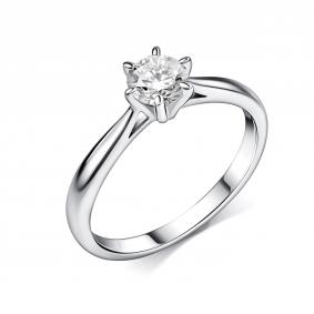 Кольцо из белого золота GRIGORIEV Г01-12-01277-11-00-1 с бриллиантом Г01-12-01277-11-00-1 фото