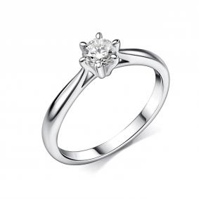 Кольцо из белого золота GRIGORIEV Г01-12-01277-51-00 с бриллиантом Г01-12-01277-51-00 фото