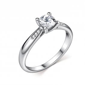 Кольцо из белого золота GRIGORIEV Г01-12-01300-51-00-1 с бриллиантом Г01-12-01300-51-00-1 фото