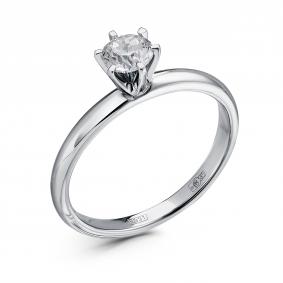 Кольцо из белого золота GRIGORIEV Г01-12-0540-11-00 с бриллиантом Г01-12-0540-11-00 фото