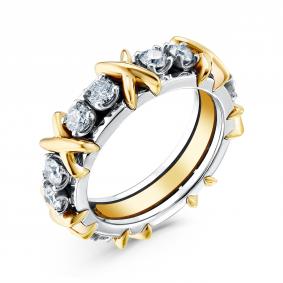 Кольцо из белого золота GRIGORIEV Г01-12-0747-11-00 с бриллиантом Г01-12-0747-11-00 фото