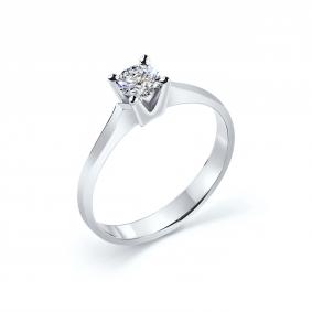 Кольцо из белого золота GRIGORIEV Г01-12-0777-11-00 с бриллиантом Г01-12-0777-11-00 фото