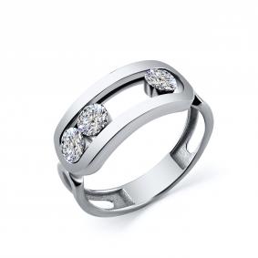 Кольцо из белого золота GRIGORIEV с подвижным бриллиантом Г01-12-0821-11-00 Г01-12-0821-11-00 фото