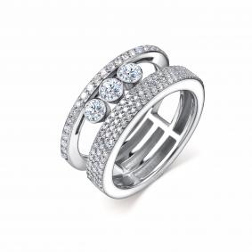 Кольцо из белого золота GRIGORIEV Г01-12-0843-31-00 с бриллиантом Г01-12-0843-31-00 фото