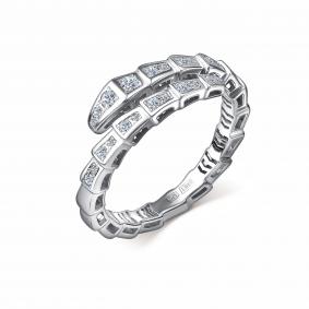 Кольцо из белого золота GRIGORIEV Г01-12-0974-11-00-2 с бриллиантом Г01-12-0974-11-00-2 фото