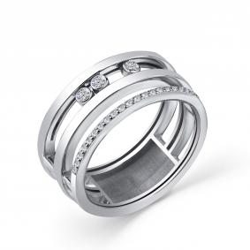 Кольцо из белого золота GRIGORIEV Г01-12-0984-31-00 с бриллиантом Г01-12-0984-31-00 фото