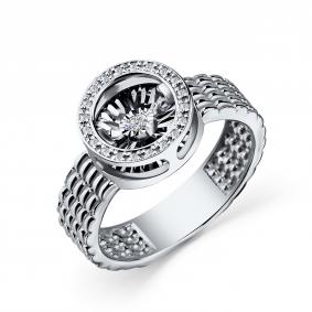 Кольцо из белого золота GRIGORIEV Г01-12-51043-31-00 с бриллиантом Г01-12-51043-31-00 фото