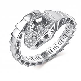 Кольцо из белого золота GRIGORIEV Г01-12-51058-31-00 с бриллиантом Г01-12-51058-31-00 фото