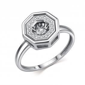 Кольцо из белого золота GRIGORIEV Г01-12-51065-31-00 с бриллиантом Г01-12-51065-31-00 фото