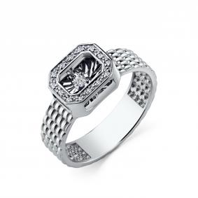 Кольцо из белого золота GRIGORIEV Г01-12-51066-31-00 с бриллиантом Г01-12-51066-31-00 фото