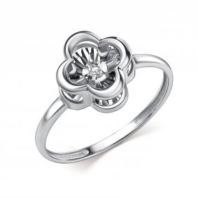 Кольцо из белого золота GRIGORIEV Г01-12-51229-11-00 с бриллиантом Г01-12-51229-11-00 фото